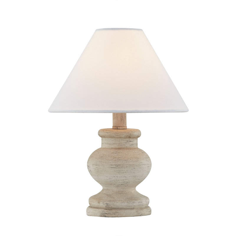 Mini lampe 12 "avec abat-jour en lin Amos, beige