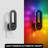 Color Changing Night Lights Wall Sconces With RGB Dynamic Mode, Light Sensor Night Light