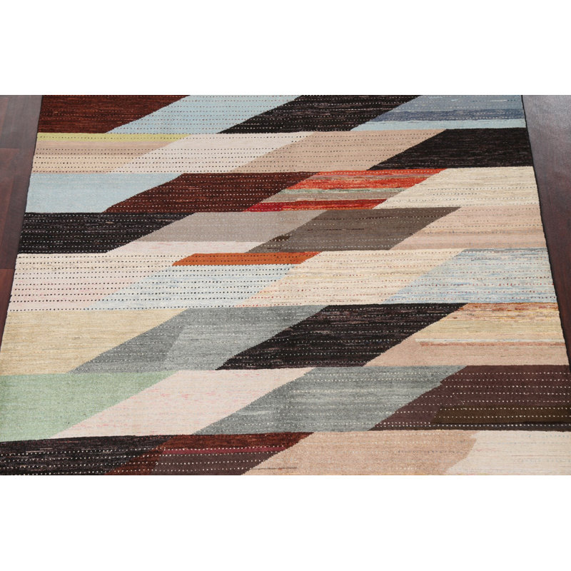 Tapis abstrait en laine Gabbeh