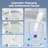 Smart Bidet Toilet, ADA Comfort Height with Heated Seat, Warm Dryer, and Foot Sensor
