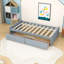 Lit plateforme simple en bois 2 tiroirs-1098975241