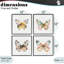 «Watercolor Butterfly Forms», ensemble de giclées encadrées, par Kim Allen-695852001-695852007