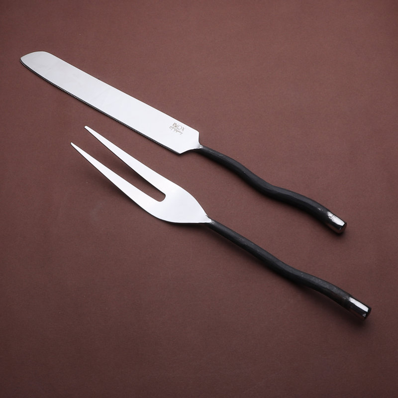 2 Piece Stainless Steel Hostess Set