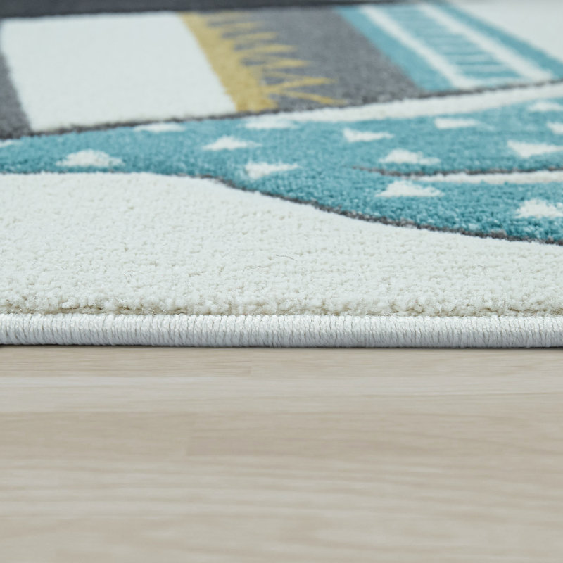 Petterson Rectangle Polypropylene Rug, Rectangle 6'7" x 9'6"