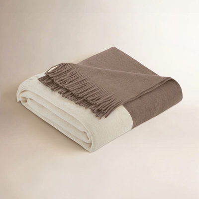 Linea Color Block Faux Cashmere Throw