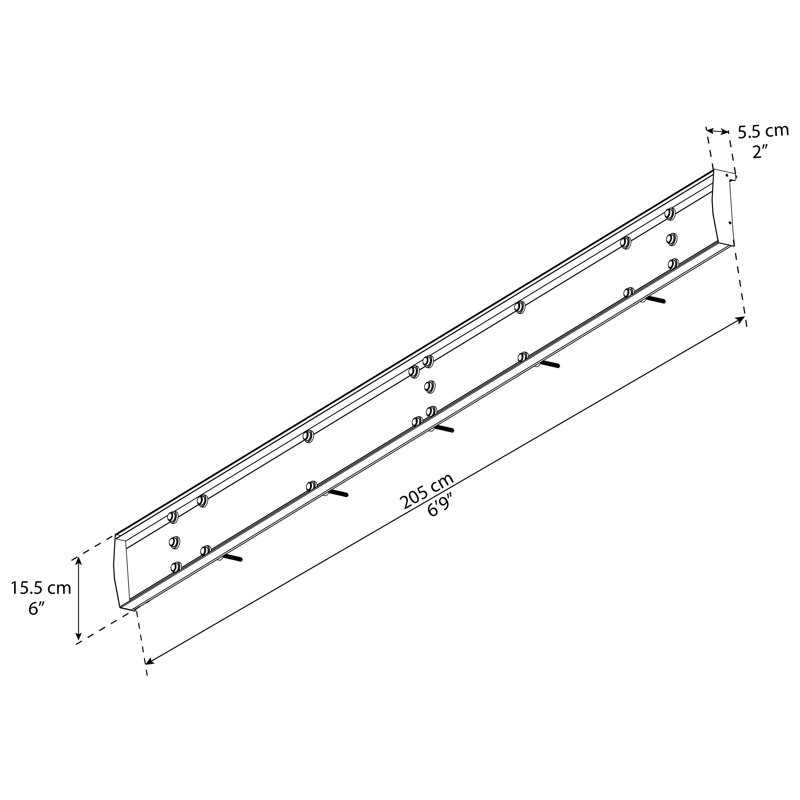 Palram - Canopia Nancy 7' 2050 Awning Siding Kit in Black