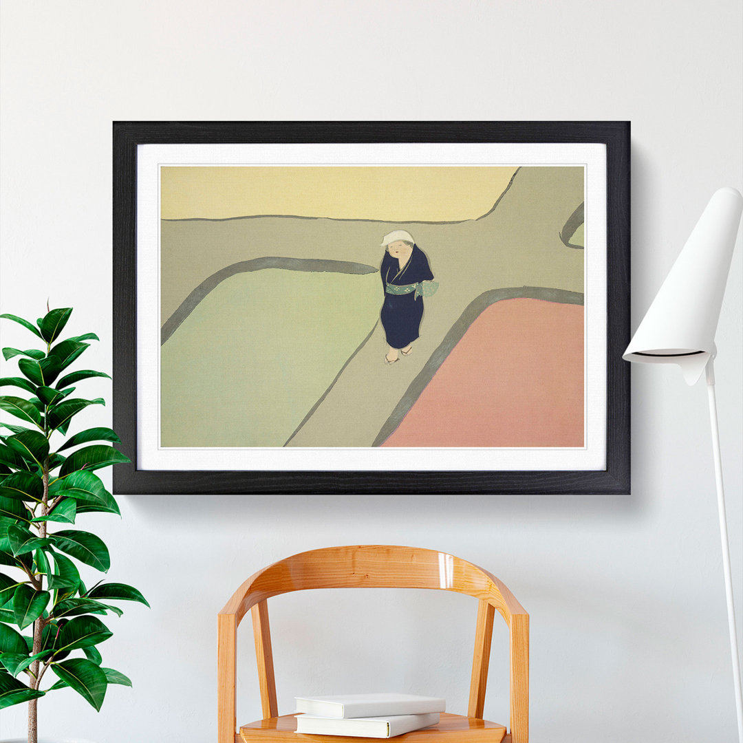 Path Through the Fields by Kamisaka Sekka - Framed Print