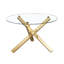 LPD Home Round Glass Top Dining Table-110438370