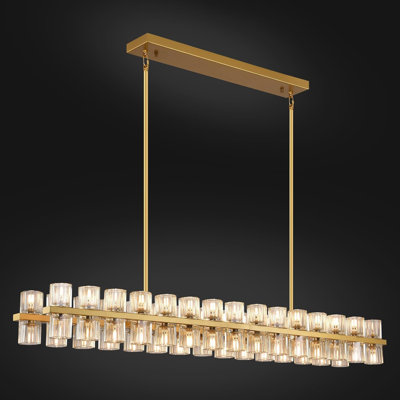 Machalik 60 - Light Dimmable Kitchen Island Rectangle Chandelier