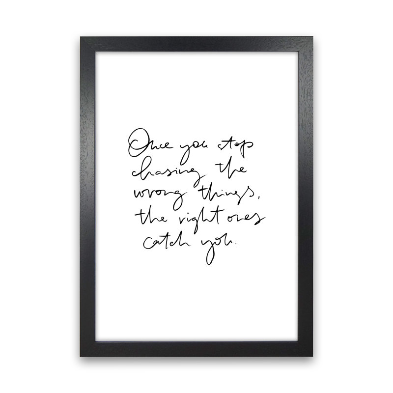 Once You Stop Chasing by Planeta444 - No Frame Print, Black Framed, 46cm H x 34cm W x 3cm D
