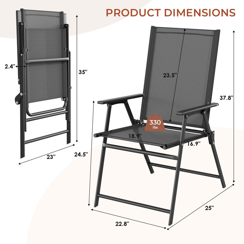 Folding Chair, Black