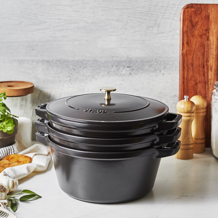 STAUB Cast Iron 4-pc Stackable Set - Bed Bath & Beyond - 35419716