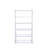 Coleen White High Gloss & Chrome Finish Bookshelf