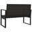 Meleigha Steel Outdoor Bench
