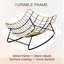 Très grande chaise berçante d'extérieur Papasan avec coussin-228153144-211016394