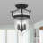 Husman Glass Semi Flush Mount-16518443-16518436