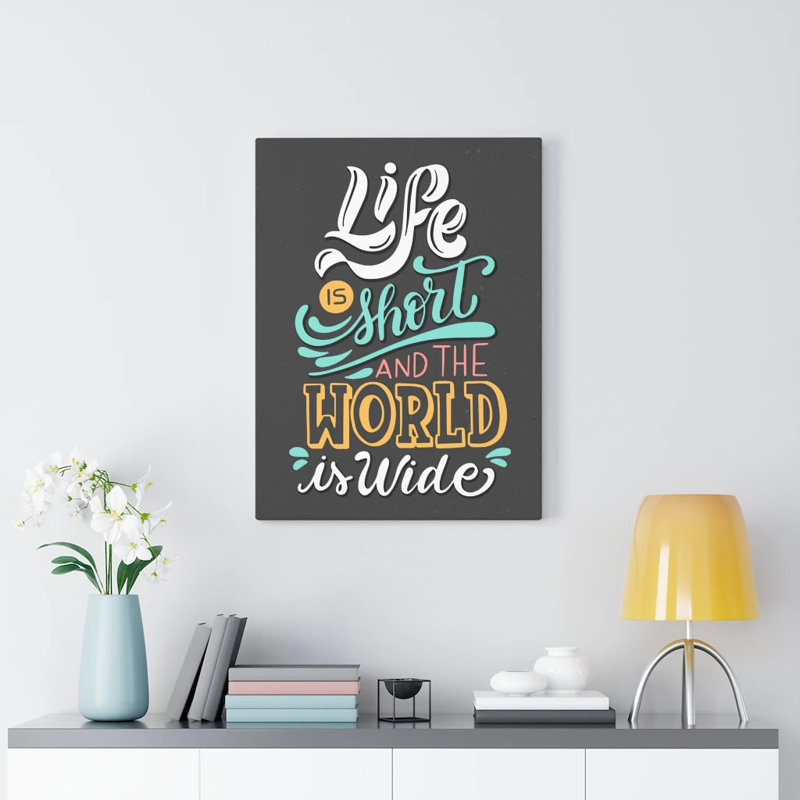 Art inspirant, citation inspirante, art mural, H 16 po x l 12 po