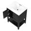 24" Modern Sleek Bathroom Vanity Elegant Ceramic Sink With Solid Wood Frame Open Style Shelf-1182155899-1182155897
