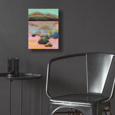  «Morning On The Flats» par Bebe Keith, art mural en verre acrylique, 12 po x 16 po