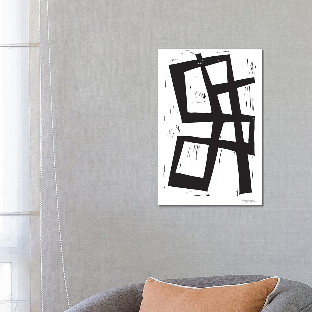 Simple Intersecting Lines von Statement Goods - Gallery-Wrapped Canvas Giclée