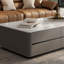 Table basse en cuir de qualité supérieure-106275241
