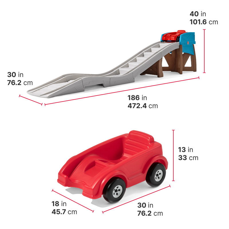 Step2 Dashing Red Extreme Kids Roller Coaster Toy