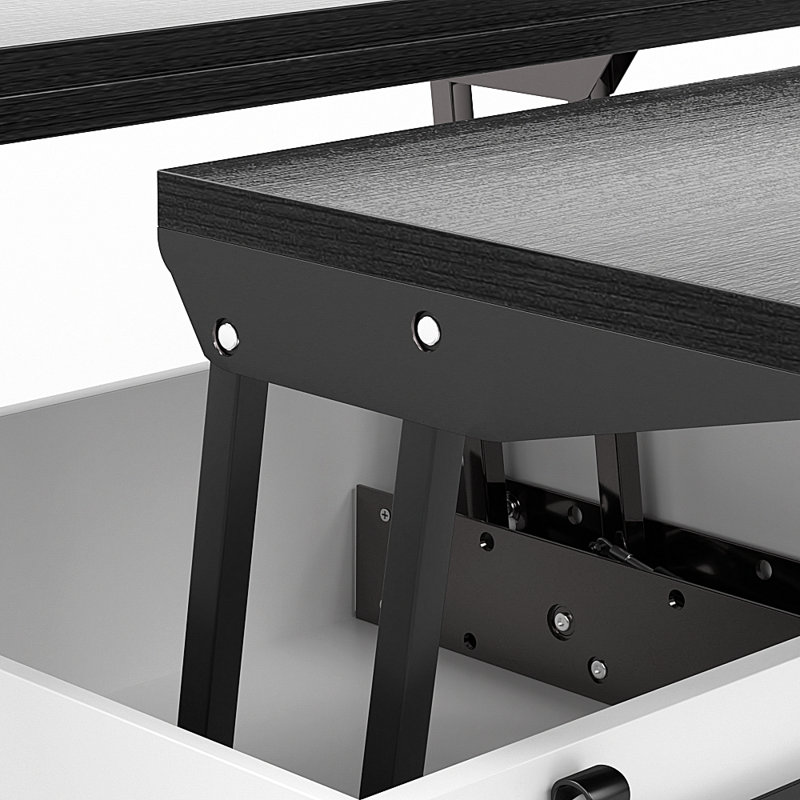 Table basse Ramapo, Noir, noir, noir, noir