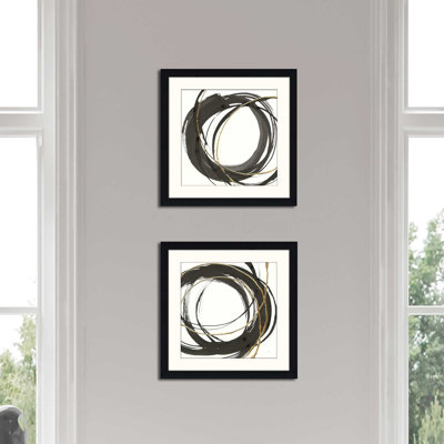 Chris Paschke «Gilded Enso I», impression sous verre