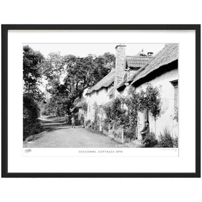 Luccombe, Cottages 1890 - Single Picture Frame Print