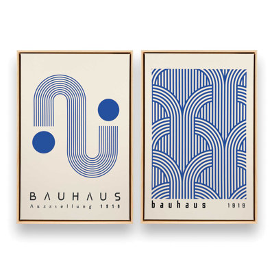 Blue Bauhaus Duo Set of 2