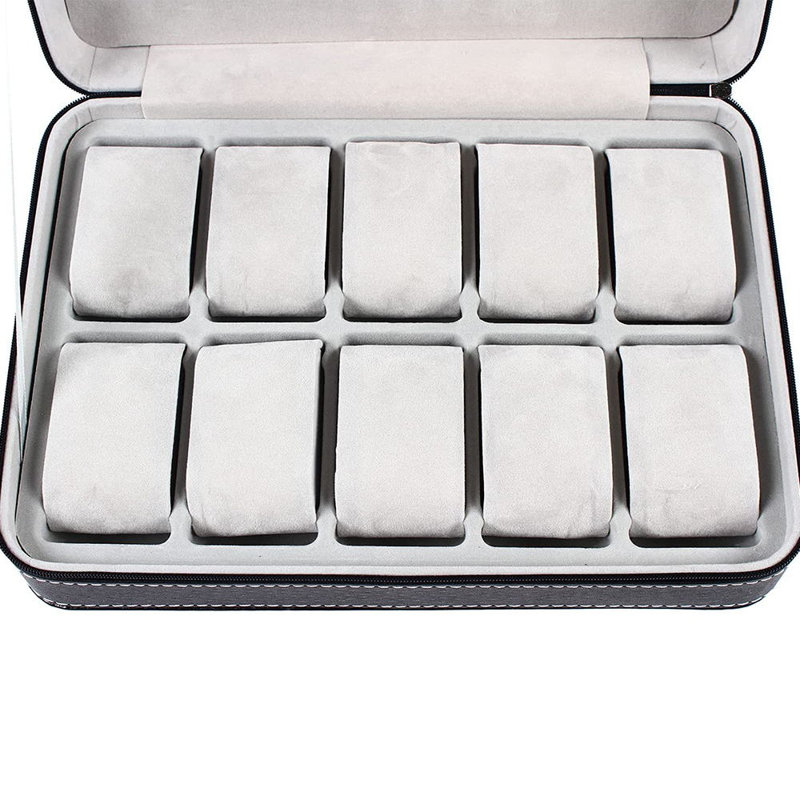 Boîte à montre 10 emplacements +, 13 po x 7,87 po x 2,95 po