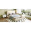 Grand lit plateforme tapissier avec 2 lampes de lecture-2045285696
