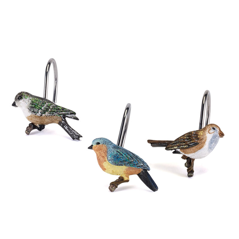 Love Nest Bath Shower Curtain Hooks