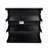 Multifunctional 4-Tier Black Book Shelf & Coffee Table