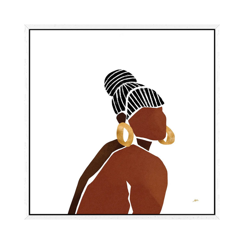 Nena by Bria Nicole - Print on Canvas, 93.98 cm H x 93.98 cm W, White Framed