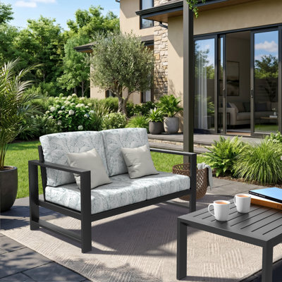Causeuse d'extérieur avec coussins Sunbrella® Trasdamad