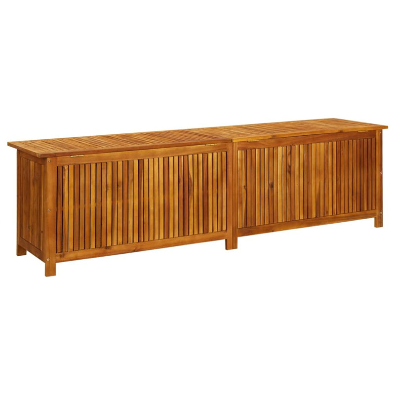 META 200cm W 340L Acacia Solid Wood Deck Box in Brown