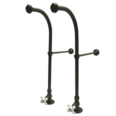 Kingston Brass Vintage Rigid Freestand Supplies with Stops and Cross Handles