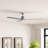 Ameeyah 52" 3 - Blade LED Standard Ceiling Fan in Brushed Nickel with Remote Control and Light Kit Included-548249359