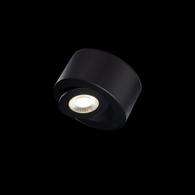 I Spy Sleek Black LED Outdoor Flush Mount Light