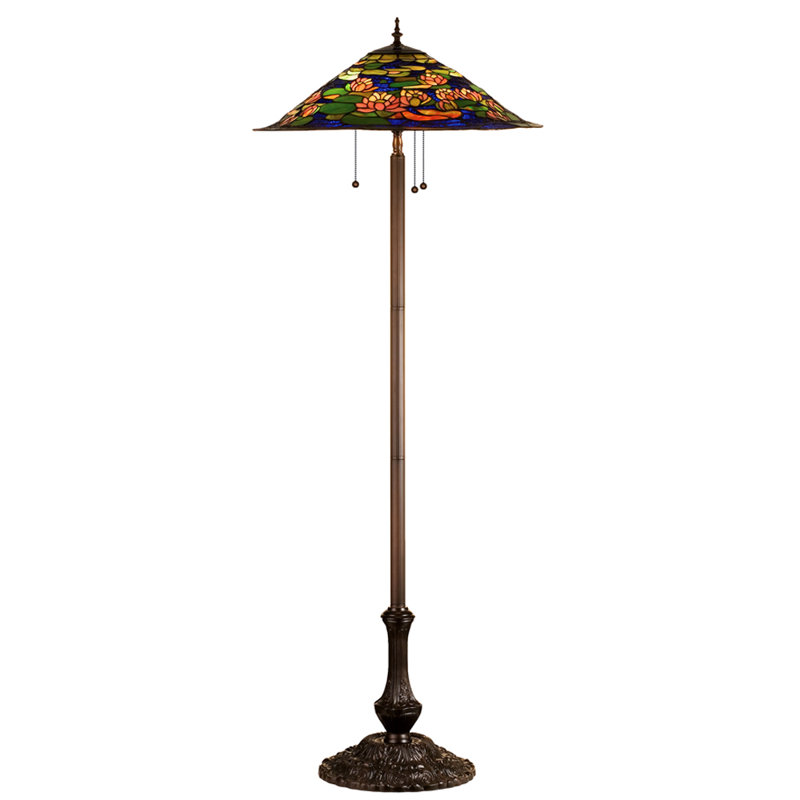 64"H Tiffany Pond Lily Floor Lamp