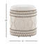 18 - Inch Beige Handwoven Wool For Storage, And Knoted Design Embellishment, Removable Top Storage Space, Multi Function Use, 14.25" Interior Width, 250 Lbs Weight, Indoor Use Only, No Assembly 18"