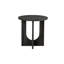 Contemporary Style 3Pc Table Set With Round Coffee And End Tables, Cross-Arch Base Design For Modern Interiors