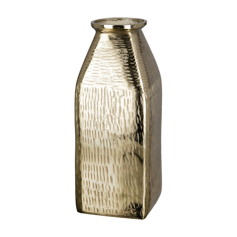Attar Handmade Aluminum Table Vase, 38cm H x 13cm W x 13cm D