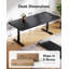Bureau debout à hauteur réglable 71 po x 35 po avec moteur sans balai, 4 préréglages de mémoire, cadre en forme de T, fonction assise-debout pour le bureau personnel, noir-1177016379
