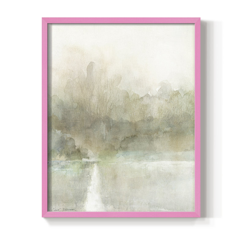 «Gentle Path I», reproduction encadrée - bois massif, H 30 po x l 24 po, Rose