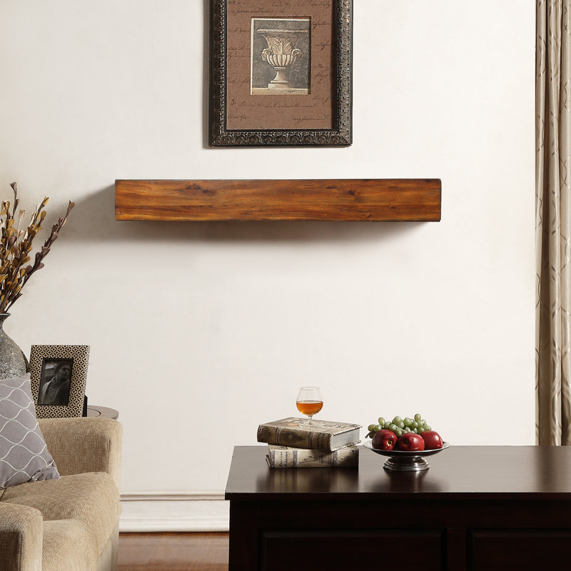 Yareli Hand Carved Wood Mantel, 48" , Antique White