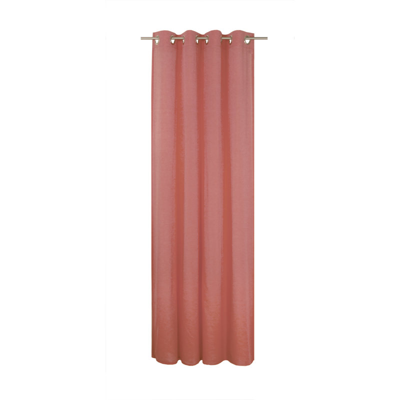 Peck Eyelet Room Darkening Single Curtain, Red, 142cm Width x 220cm Drop
