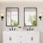 Miroir de salle de bain rectangulaire biseauté-499961235-499393451