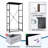 4 Drawer Dresser for Bedroom, Narrow Chest of Drawers, Wooden Top and Study Iron Frame 18"x37.5"-(WxH)